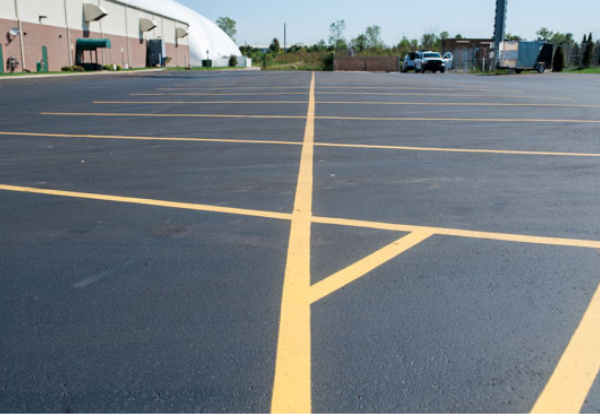 Parking lot striping services